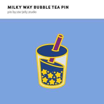 VIXX Milky Way Bubble Tea Pin